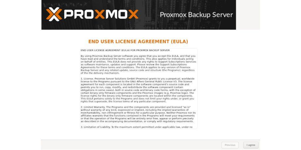 instalación proxmox backup server 2