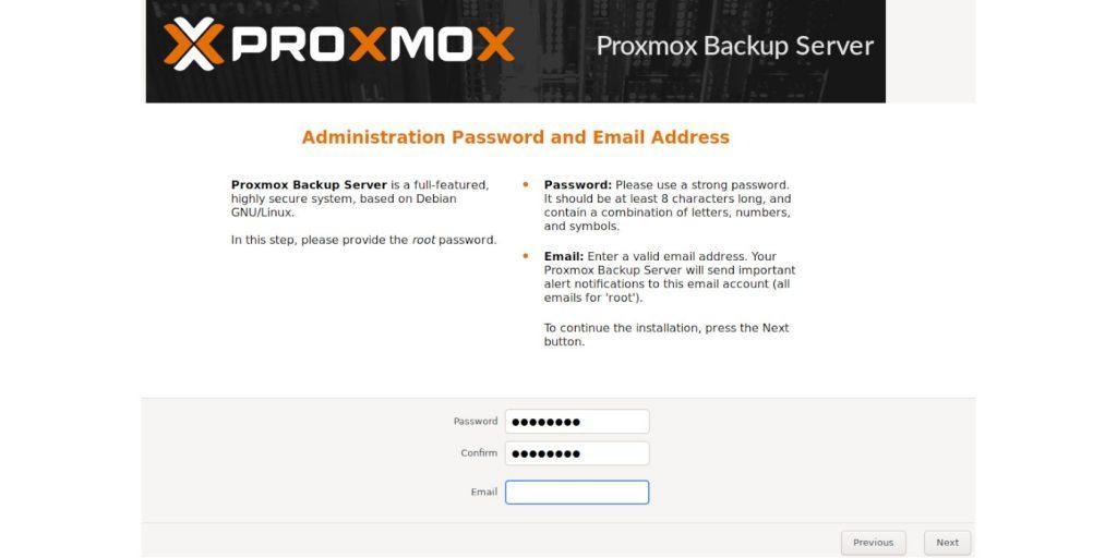 instalación proxmox backup server 6