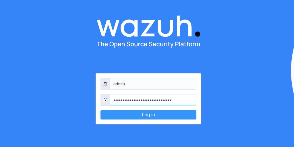 login wazuh